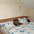 Schlafzimmer in der Fewo Schwalbennest in Mähring