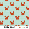 Lillestoff - Biojersey - Hello crab - reduziert