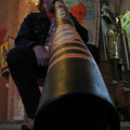 Jens Mechler mit seinem Didgeridoo