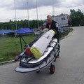 Der Surfcaddy ist unentbehrlich.
