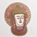 Vierge, style insulaire