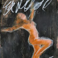 Freude, 2025, Mixed Media auf Papier, 40x30cm