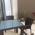 Enjoy your breakfast or tea time in the balcony with views to the tropical garden of the Condo