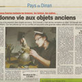 article de presse lors de la restauration
