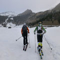 Bei den "Kalten Wiesen" wieder ein wenig mehr Schnee