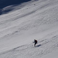 Michl kurz vor der Alm in tollen Licht-Schattengelände