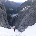 Ausgang der inposanten Schlucht nach ca. 400 Höhenmeter