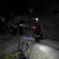 Start im Dunkeln bei über 1m Schnee
