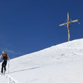 Franz genoss den Aus- und Anblick des wunderschönen Panoramas, kurz vor dem Gipfel