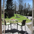 Die Terrasse - mit schönem Ausblick 