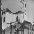 Blick auf die Kirche Richtung Sakristei nach der Renovierung, 1955