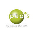 Логотип для марки одежды "Pea's" из тканей с рисунком "в горошек"