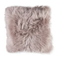 Coussin en peau de mouton grège