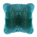 Coussin en peau de mouton vert sapin