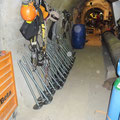 Zone de stockage du matériel à Emosson (74)