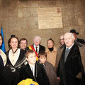 Inauguration de la plaque commémorative sur le lieu de création de la Confrérie, en présence des autorités