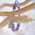 Amethyst-Armband mit Silber