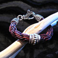 Lederarmband mit Silber