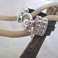 Lederarmband mit Silber