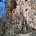 Loutra Loutrakiou - kurz vor dem Ziel, der Höhle in der Steilwand.
