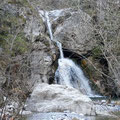 Auf dem Olymp - Wasserfall kurz hinter der Station Prionia.