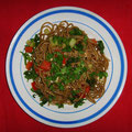 Spaghetti-Salat - lauwarm - mediterran