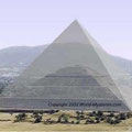 die Cheops pyramid in Egypt and the Sun pyramid in Teotihuacan have almost the same base measurements