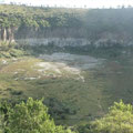 Cráter La Alberca, donde todavía nadaba el "Chan" como dicen los ancianos