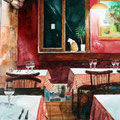 Chez Marie, watercolor 31x41cm