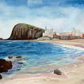 Isleta del Moro, watercolor