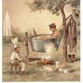Heinz Geilfus Herz-Postkarte Nr. 6 -- Macht es dir nicht zuviel Müh, treib so Wassertherapie!