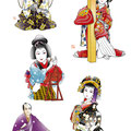 歌舞伎　俊寛　イラスト　挿絵　役者絵　 和風　日本　リアル　伝統芸能
