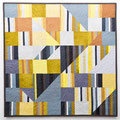 The Square 8 (2020) - 81cm x 81cm - maschinengenäht und -gequiltet, handgefärbte Stoffe