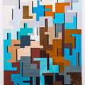Tetris (2017) - 76cm x 100cm - maschinengenäht und -gequiltet
