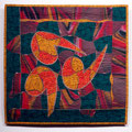 Ueberraschung 4 (1998) - 65cm x 65cm - eigene Appliquétechnik, maschinengenäht, -bestickt und -gequiltet