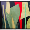 www / world wide wood (2021) - 110cm x 188cm - maschinengenäht und -gequiltet, handgefärbte Stoffe