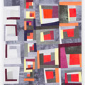 Opening (2015) - 60cm x 100cm - Maschinengenäht und -gequiltet, handgefärbte Stoffe