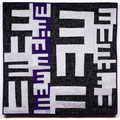 Rail Fence, Eyecheck (2005) - 105cm x 105cm - maschinengenäht und -gequiltet