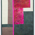 Alles Bio (2023) - 130cm x 83cm - maschinengenäht und -gequiltet, handgefärbte Stoffe