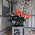 2022 01 19 Low skeet house on Ground 3. Note Darren Gephart's clever adjustable mounting frame. Darren is also doing the mounting of all the DTL traps. His eye for detail has been a great asset to the club. 