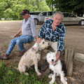 2021 11 06 Graham was left to babysit Peggy & Maggie Motha.