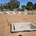 2021 10 26 Ground 1 DTL pit. Note the position of new control shed (Well, its frame, at least) in background.