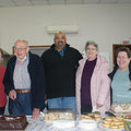 2021 07 31 After the AGM, we celebrated Bradman's, oops, I mean Ernie Williams' century. Linda, Ernie, Anton, Alison & Anita.