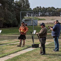 2021 06 05 The Cobram F&G crew came over for some practice. Marty Seymour, Brodie Seccull, Alan Seccull & Mark Connell seem distracted. What could they possibly be waiting for?