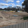 2021 09 15 The new drainage trench to the north of the grounds is huge compared to the old system.