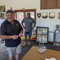 2022 02 13 Sporting Clays competition. High Gun Marty Seymour drawing the raffle. Drum roll please. And the winner is.....Phil Smith.