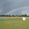 2021 03 27 A good omen for our upcoming redevelopment works?  A pot of gold at the end of the rainbow, right in the middle of Ground 2!
