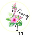 Kinder-Schmuckkästchen personalisiert, liebevoll hochwertig handgemacht Flamingo Mädchen Boho viele Farben Pünktchen Gr. M