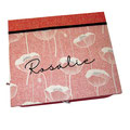 Kinder-Schmuckschatulle M in zarten rose` Mohnblumen und altrosa Glitzerstoff OHNE Lederband. personalisierbar