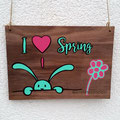 Türschild Frühling Plottdatei von Kronenkind